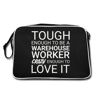 Magasinier fou - Sac Retro - noir/blanc - Dos
