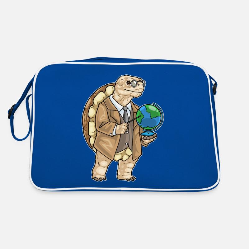 Turtle History Teacher Globe Retro Bag