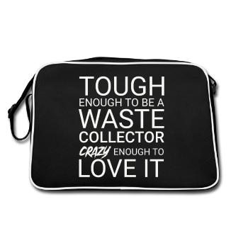 Collecteur de déchets Crazy - Sac Retro - noir/blanc - Dos