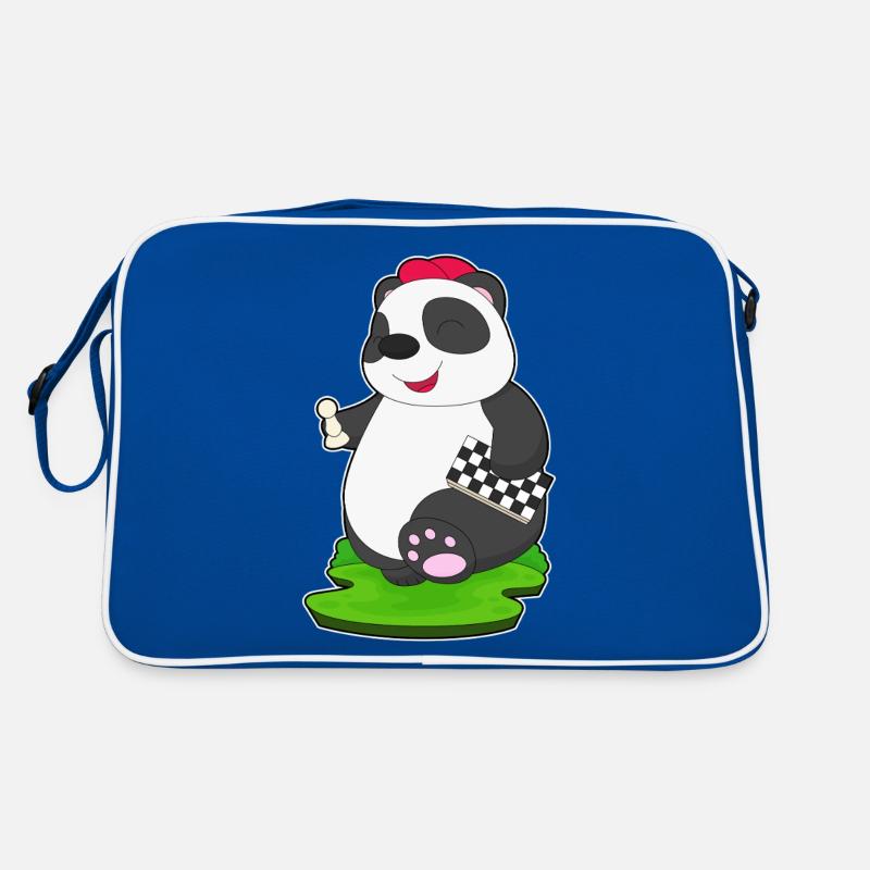 Panda Chess Piece Échiquier Sac Retro