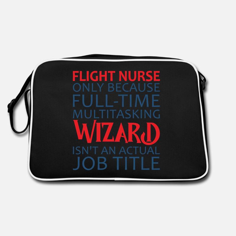 Flight Nurse Wizard Luftrettung Retro Tasche