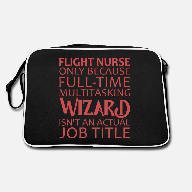 Flight Nurse Wizard Luftrettung Retro Tasche