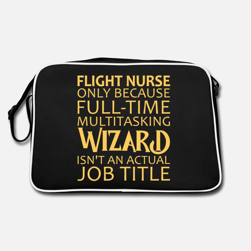 Flight Nurse Wizard Luftrettung Retro Tasche
