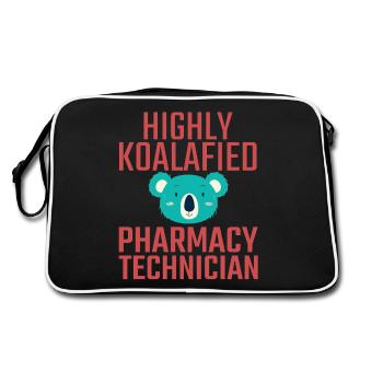 Pharmacy technician Koalafied - Retro Tasche - Schwarz/Weiß - Hinten