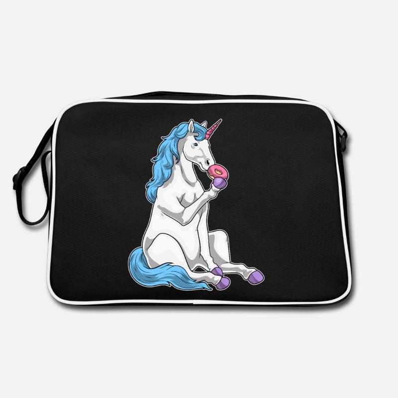 Einhorn Donut Retro Tasche