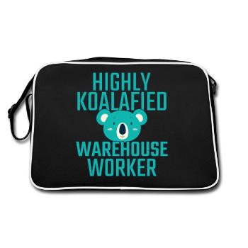Magasinier Koalafied - Sac Retro - noir/blanc - Dos