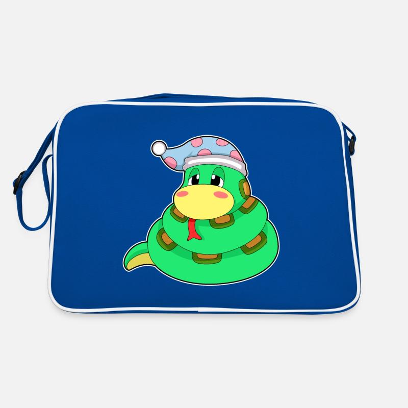 Bonnet de nuit endormi serpent Sac Retro
