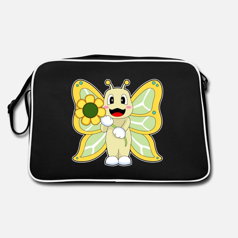 Butterfly Flower Retro Bag