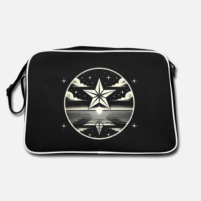 Celestial Body, Gift Idea, Starry Sky Comet L Retro Bag