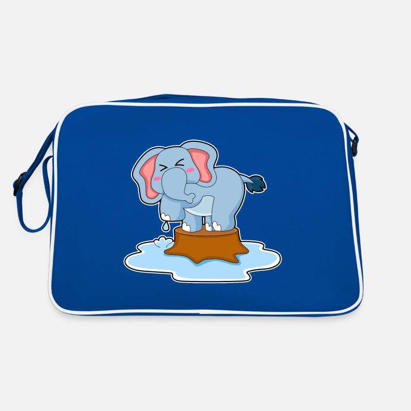 Elefant Wasser Retro Tasche