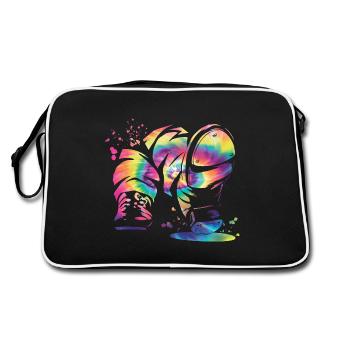 Tap Dancers Tap Dancing Kids Tap Dance - Retro Bag - black/white - Back