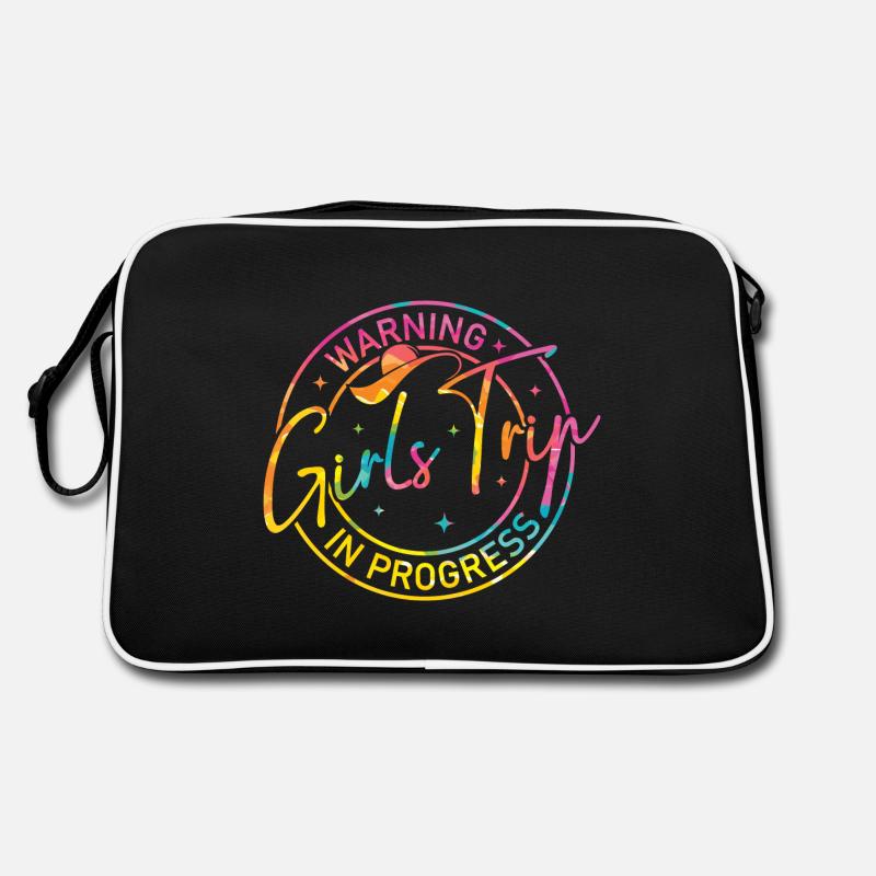 Warning Girls Trip in progress Retro Bag
