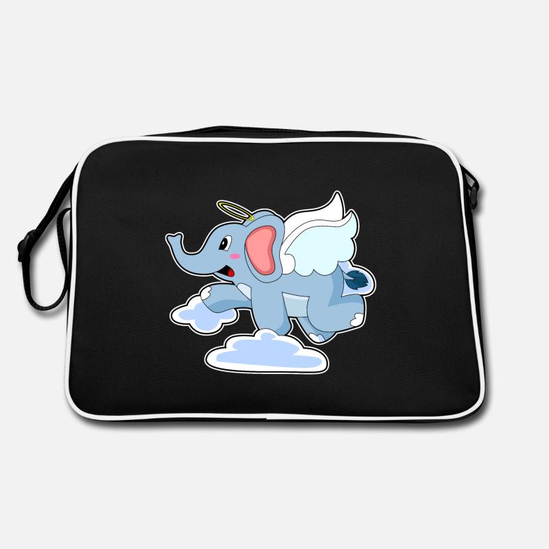 Nuages d’anges éléphants Sac Retro