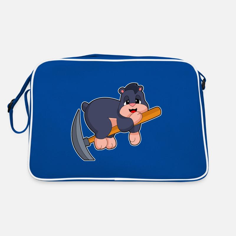 Mole Miner Pickaxe Retro Bag