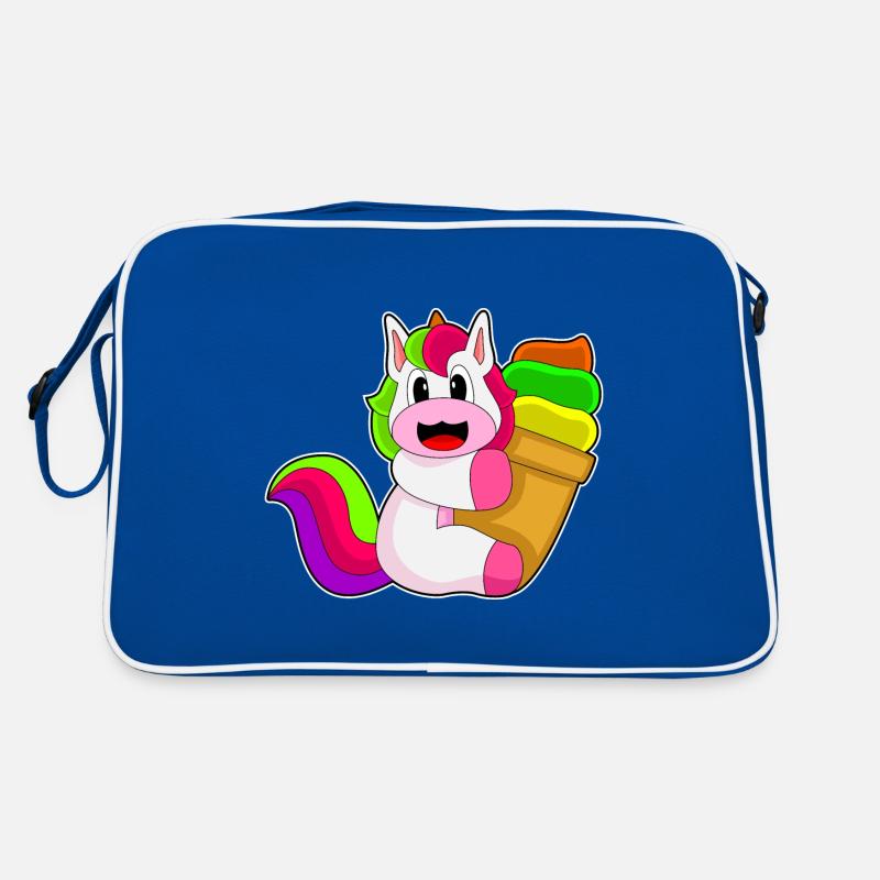 Crème glacée à gaufres licorne Sac Retro
