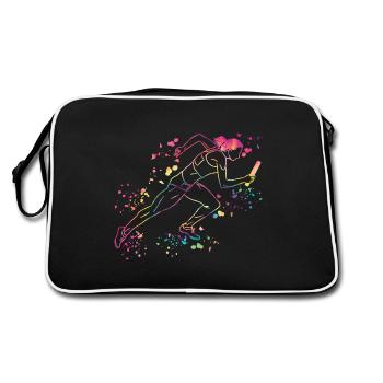 Relay Runner Relay Race Relay Race - Retro Bag - black/white - Back