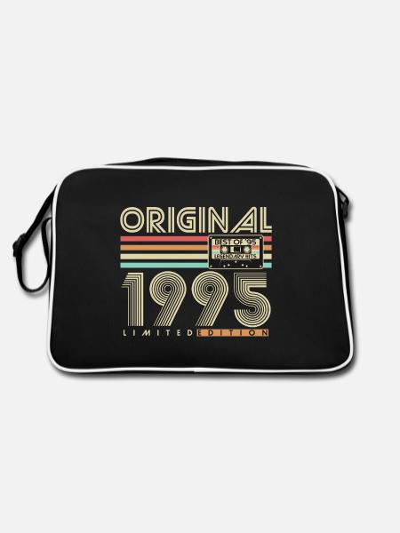 Original 1995 Vintage Vintage Birthday Retro - Retro Bag - black/white