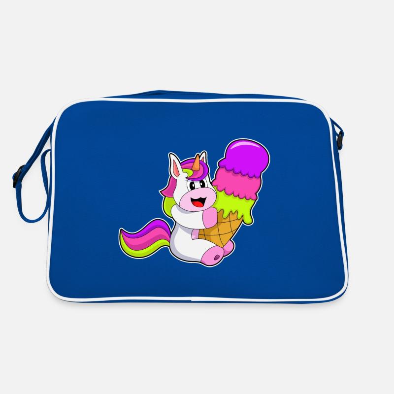 Crème glacée à gaufres licorne Sac Retro