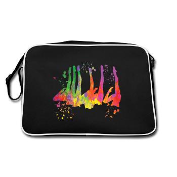 Artistic Swim Team Synchronschwimmen - Retro Tasche - Schwarz/Weiß - Hinten