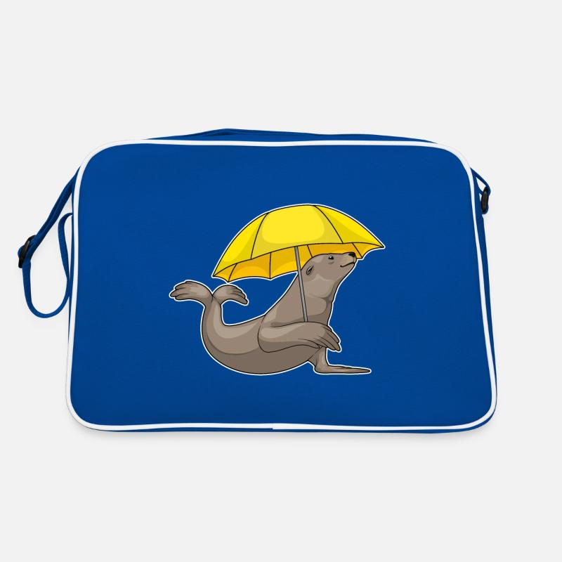 Seal Rain Umbrella Retro Bag