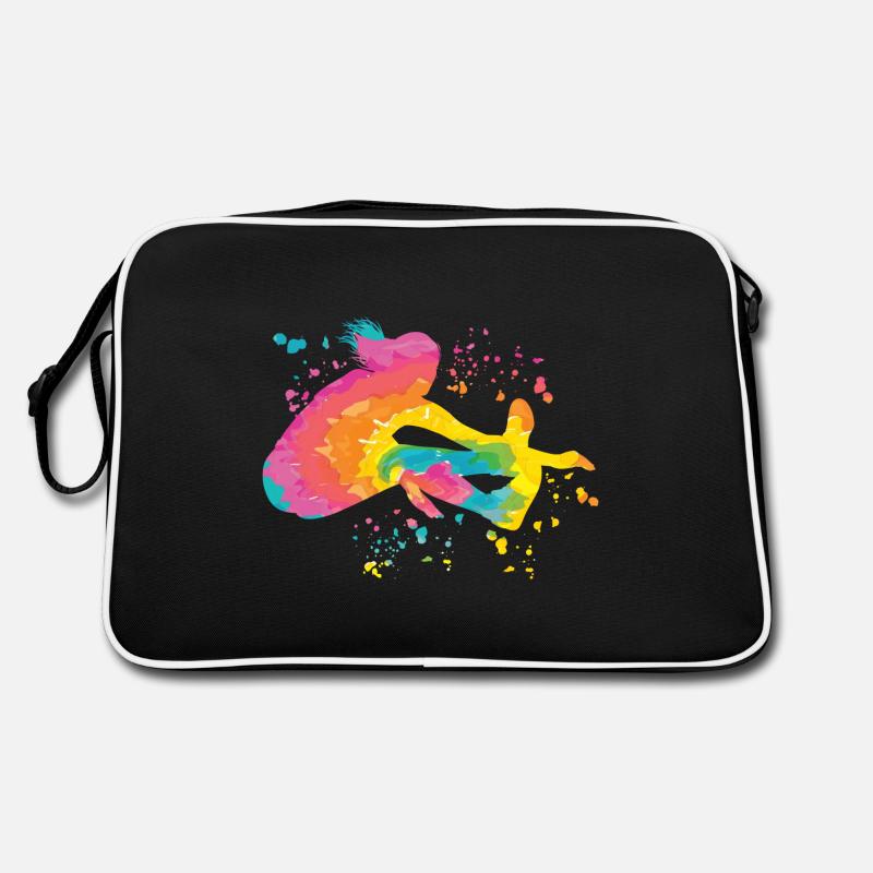 Weitspringer Weitspringen Kinder Weitsprung Retro Tasche