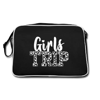 Filles Week-end Femmes Filles Voyage - Sac Retro - noir/blanc - Dos
