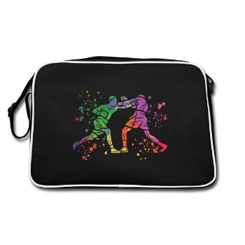 Boxing Fighter Enfants Boxer de match de boxe - Sac Retro - noir/blanc - Dos