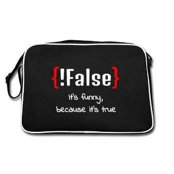 IT Informatics Computer Scientist Computer Work Gift - Retro Bag - black/white - Back