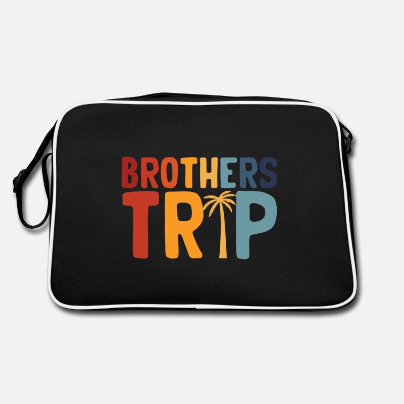 Geschwister Brüder Reise Retro Tasche