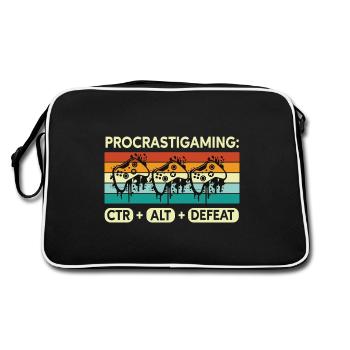 Gamer Procrastigaming CTR Alt Defeat Gaming - Retro Bag - black/white - Back