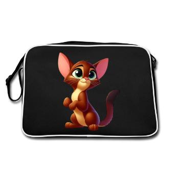 Abyssinian - Retro Bag - black/white - Back