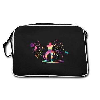 Hammer Thrower Colorsplash Hammer throwing - Retro Bag - black/white - Back