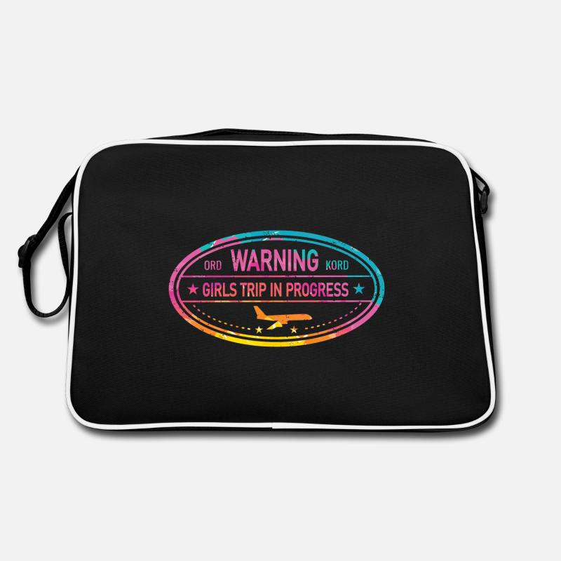 Warning Girls Trip in progress Retro Bag