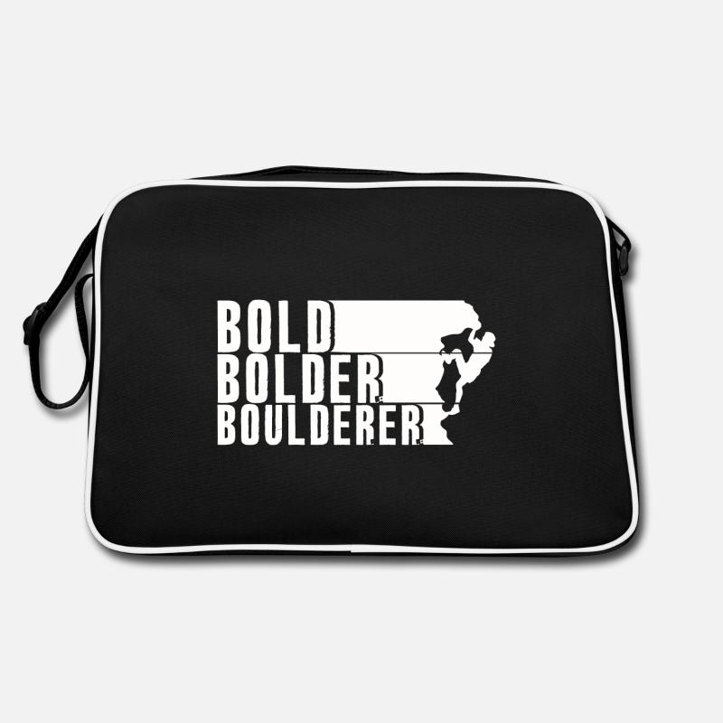 Bold Bolder Boulderer Bouldering Bouldering Retro Bag