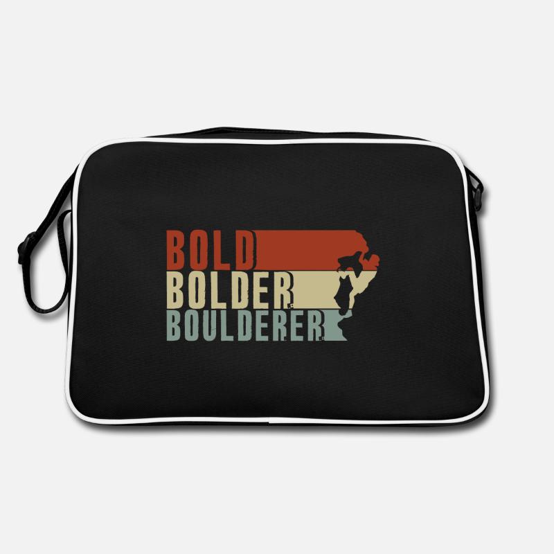 Bold Bolder Boulderer Bouldering Bouldering Retro Bag