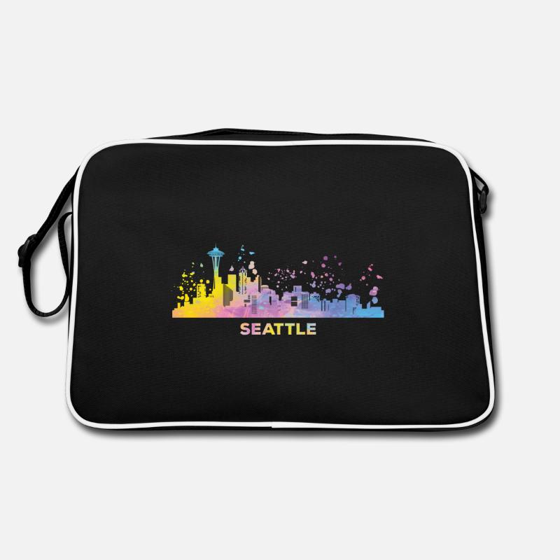 Seattleite Skyline Seattle Retro Tasche