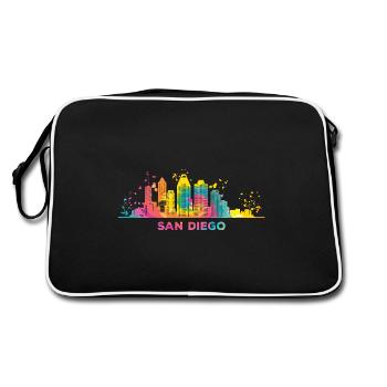 San Diegan Skyline San Diego - Retro Bag - black/white - Back