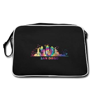 San Diegan Skyline San Diego - Retro Bag - black/white - Back
