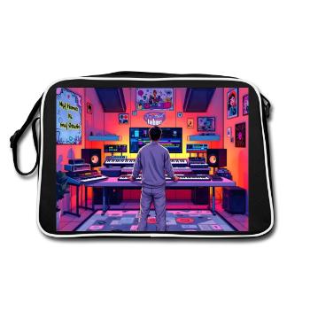 My Home is My Studio No.11 - Retro Bag - black/white - Back