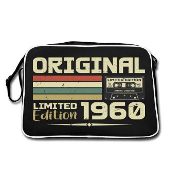 Rétro 1960 Cadeau Anniversaire Né en 1960 Original - Sac Retro - noir/blanc - Dos
