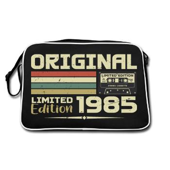 Rétro 1985 Cadeau Anniversaire Né en 1985 Original - Sac Retro - noir/blanc - Dos
