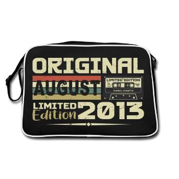 August 2013 - Born in August 2013 Built in August 2013 - Retro Bag - black/white - Back