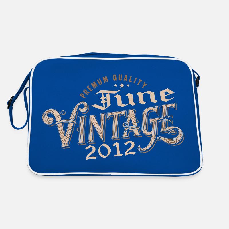 Juni 2012 Vintage 12th Anniversary Geschenk 2012 Retro Tasche