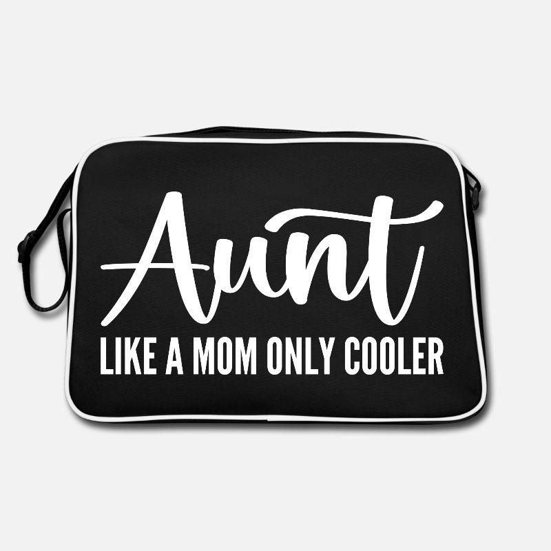 Tante wie eine Mama, nur cooler - Muttertag Retro Tasche
