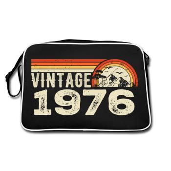 Vintage 1976 Cadeau Anniversaire 1976 Rétro 1976 - Sac Retro - noir/blanc - Dos