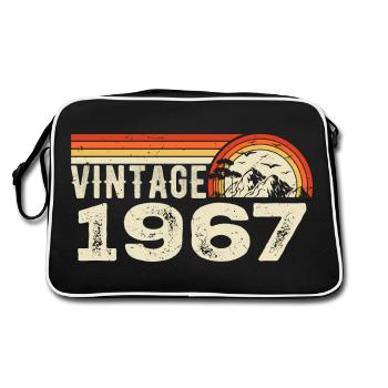 Vintage 1967 Cadeau Anniversaire 1967 Rétro 1967 - Sac Retro - noir/blanc - Dos