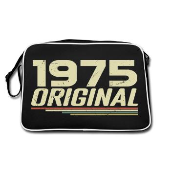 Né en 1975 Vintage 1975 Anniversaire Rétro 1975 - Sac Retro - noir/blanc - Dos