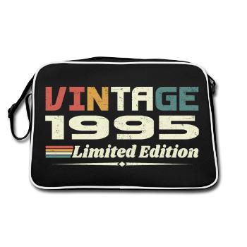 Vintage 1995 Gift 1995 Birthday 1995 Retro - Retro Bag - black/white - Back
