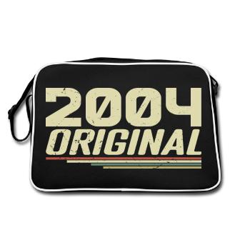 Born in 2004 Vintage 2004 Retro Birthday 2004 - Retro Bag - black/white - Back