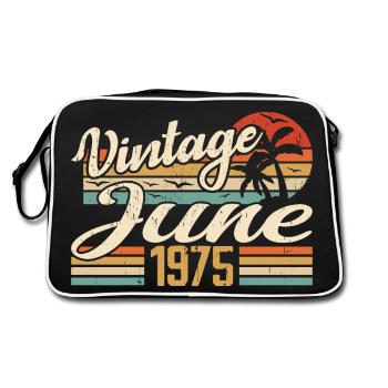 June 1975 Anniversary 1975 Retro 1975 June 1975 - Retro Bag - black/white - Back